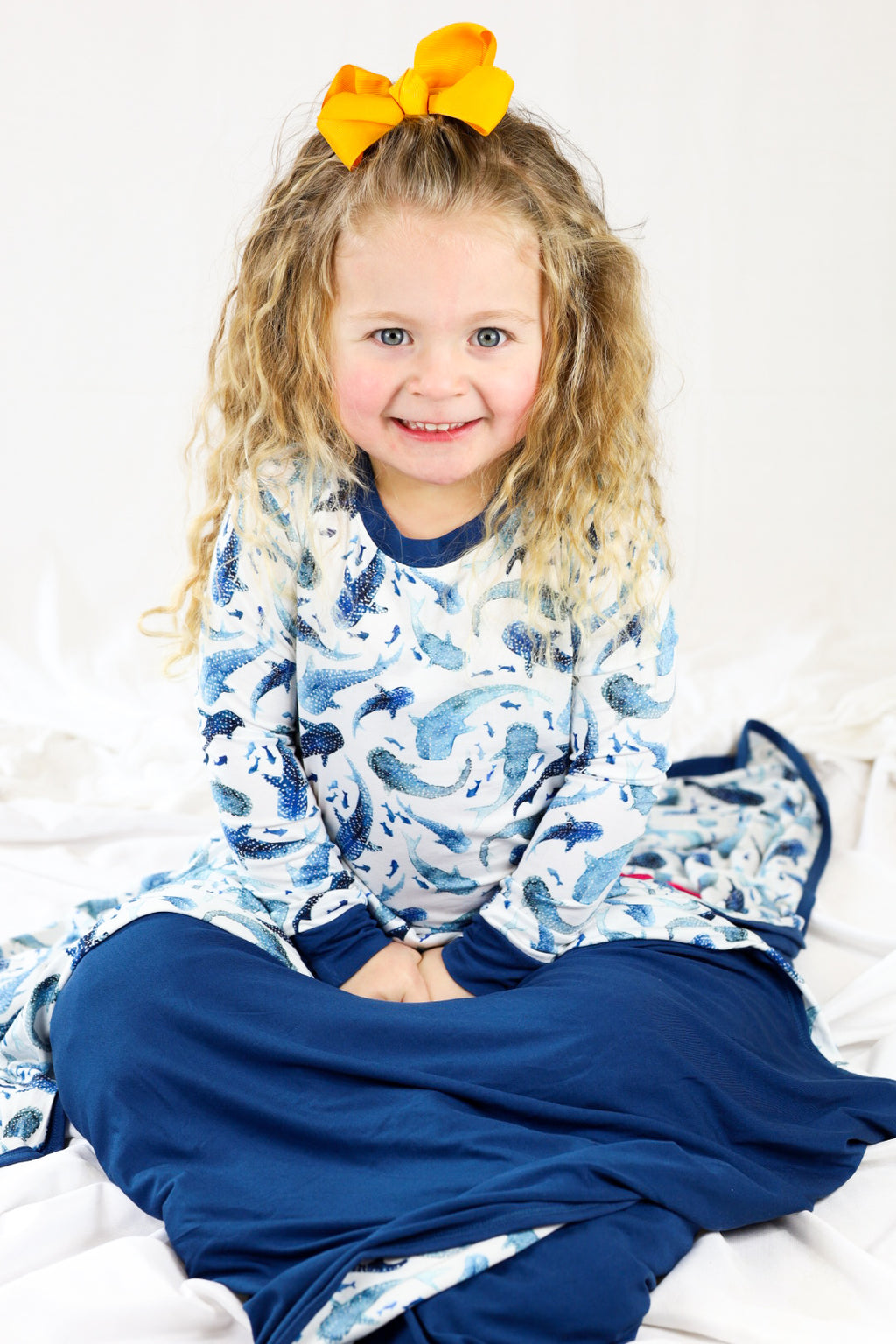 Whale Shark Wonder Bamboo Blanket